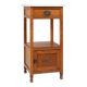 French Art Deco bedside table with a Carrara marble top, circa 1920.