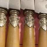 Art Nouveau steel and bakelite knives