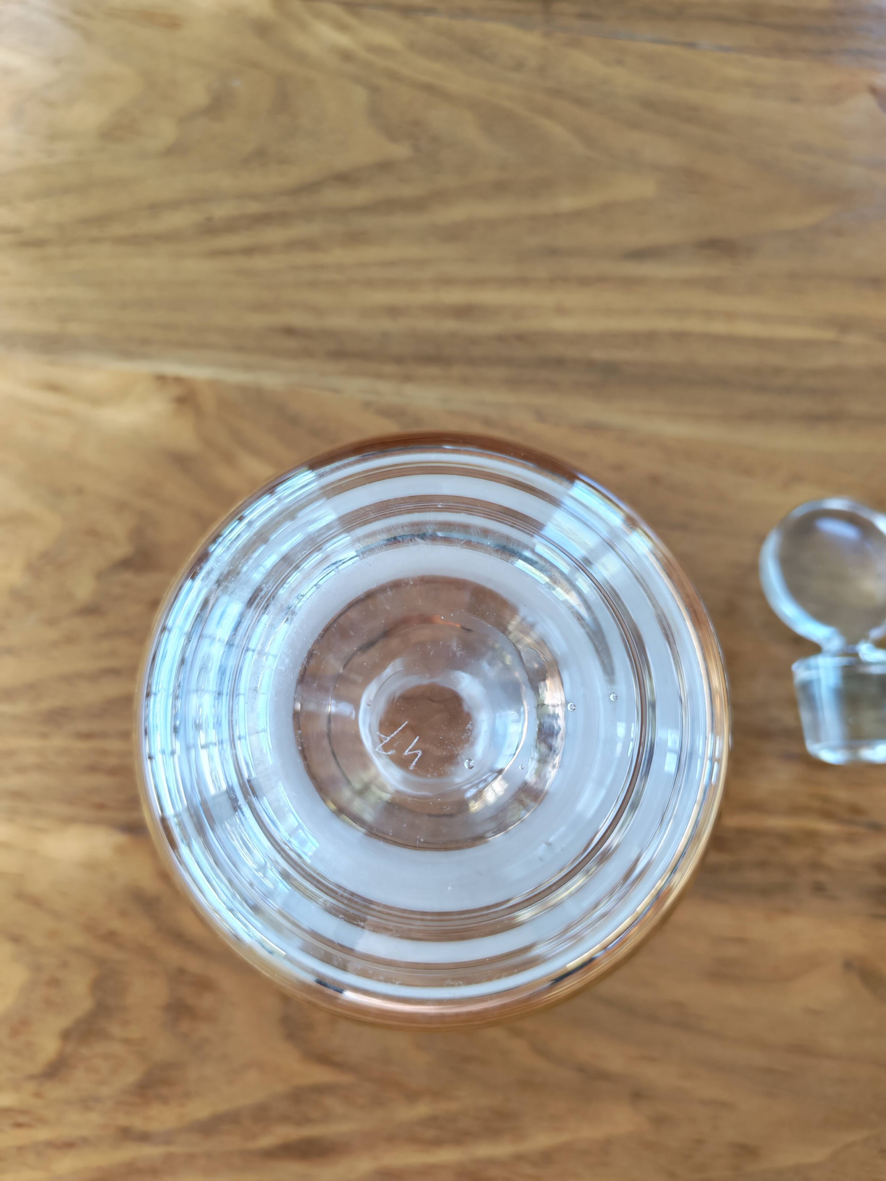 Art Deco glass carafe