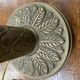 Vintage palm tree lamp base 1960s brass mid century