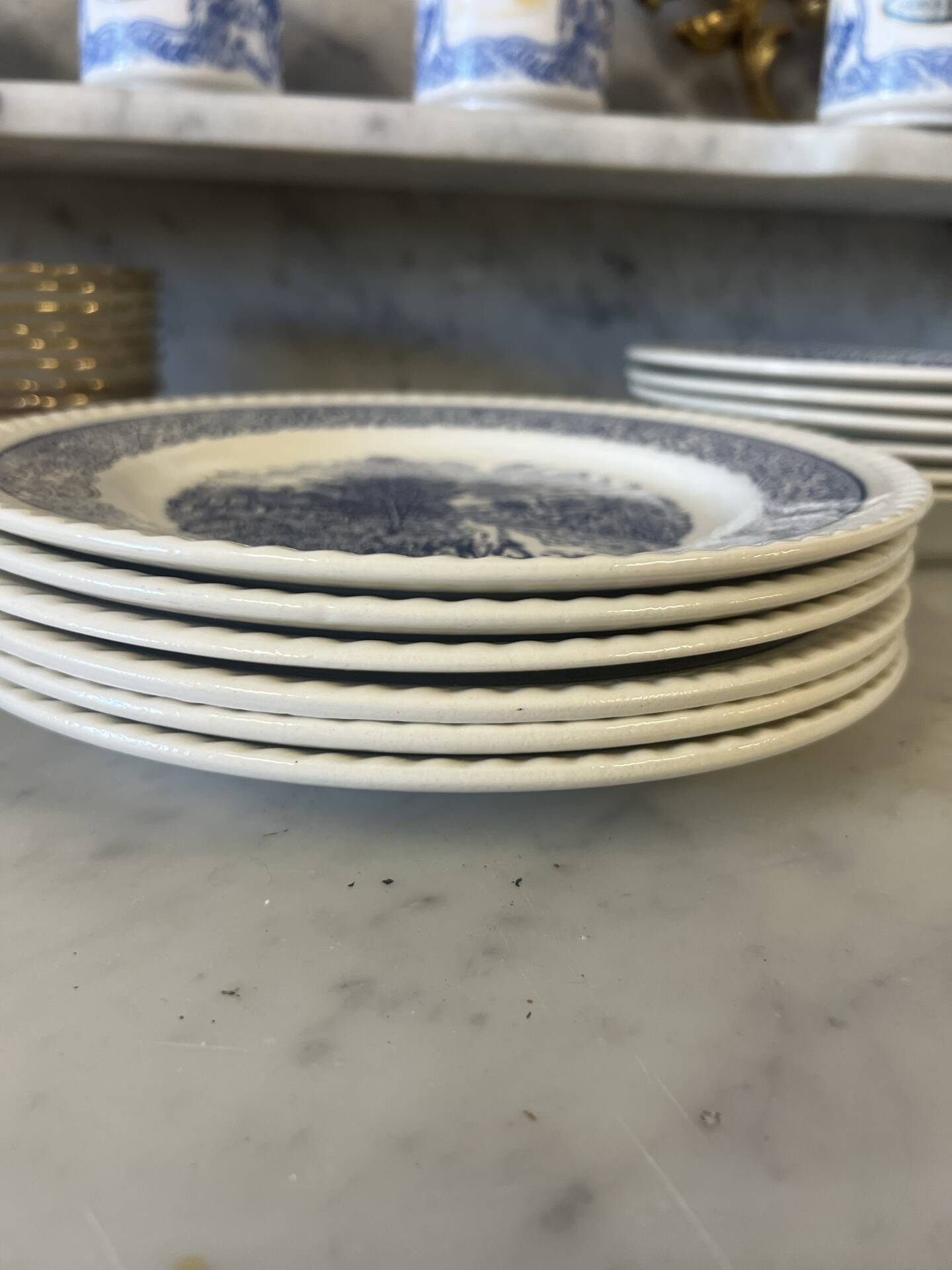 6 plates from yesteryear