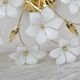 Delicious Murano Ceiling Light White Flowers, 1970