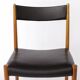 6 Vintage German Dining Chairs by Lübke, 1970s, Beech Wood & Faux Leather