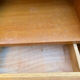 1970s Scandinavian oak bedside table