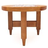 Oval coffee table by Guillerme and Chambron