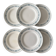 Set of 6 antique flat plates Moulin des Loups & Hamage model P