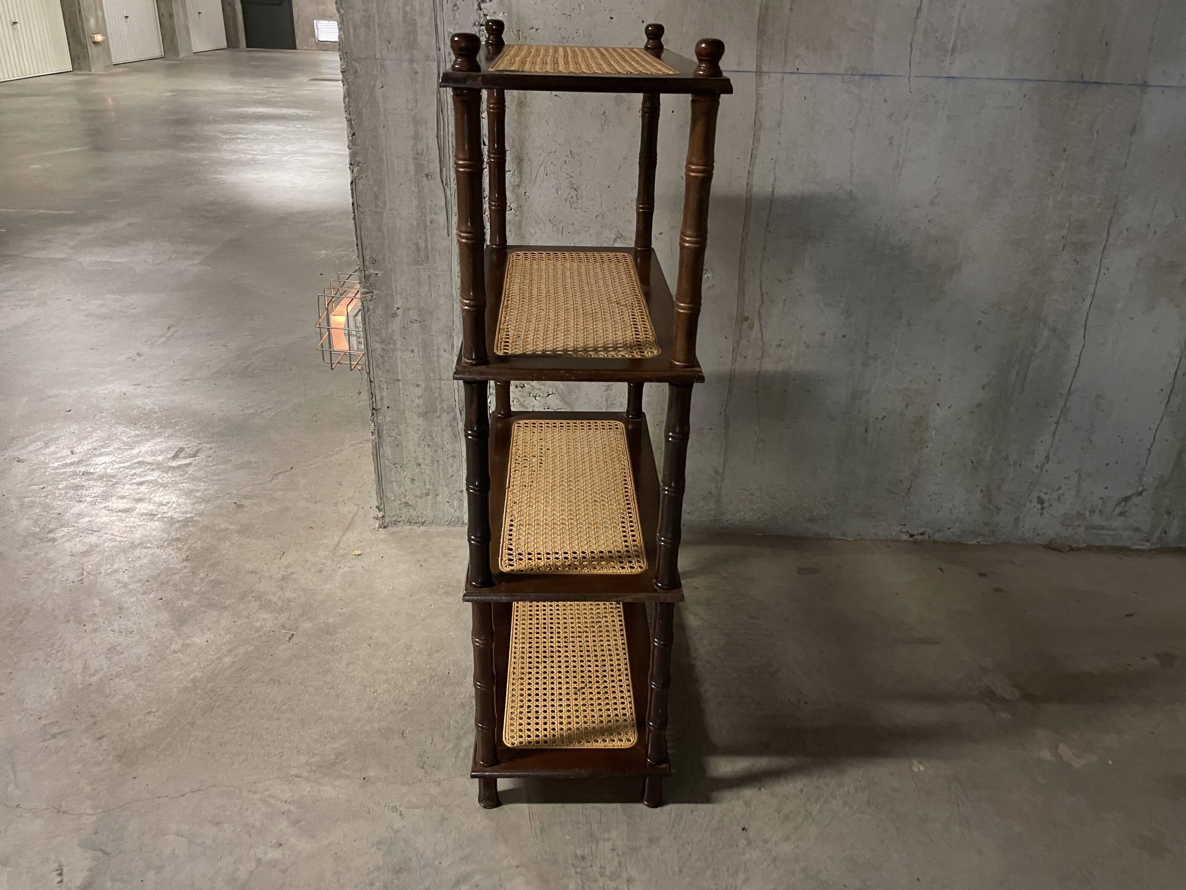 Etagère cannée