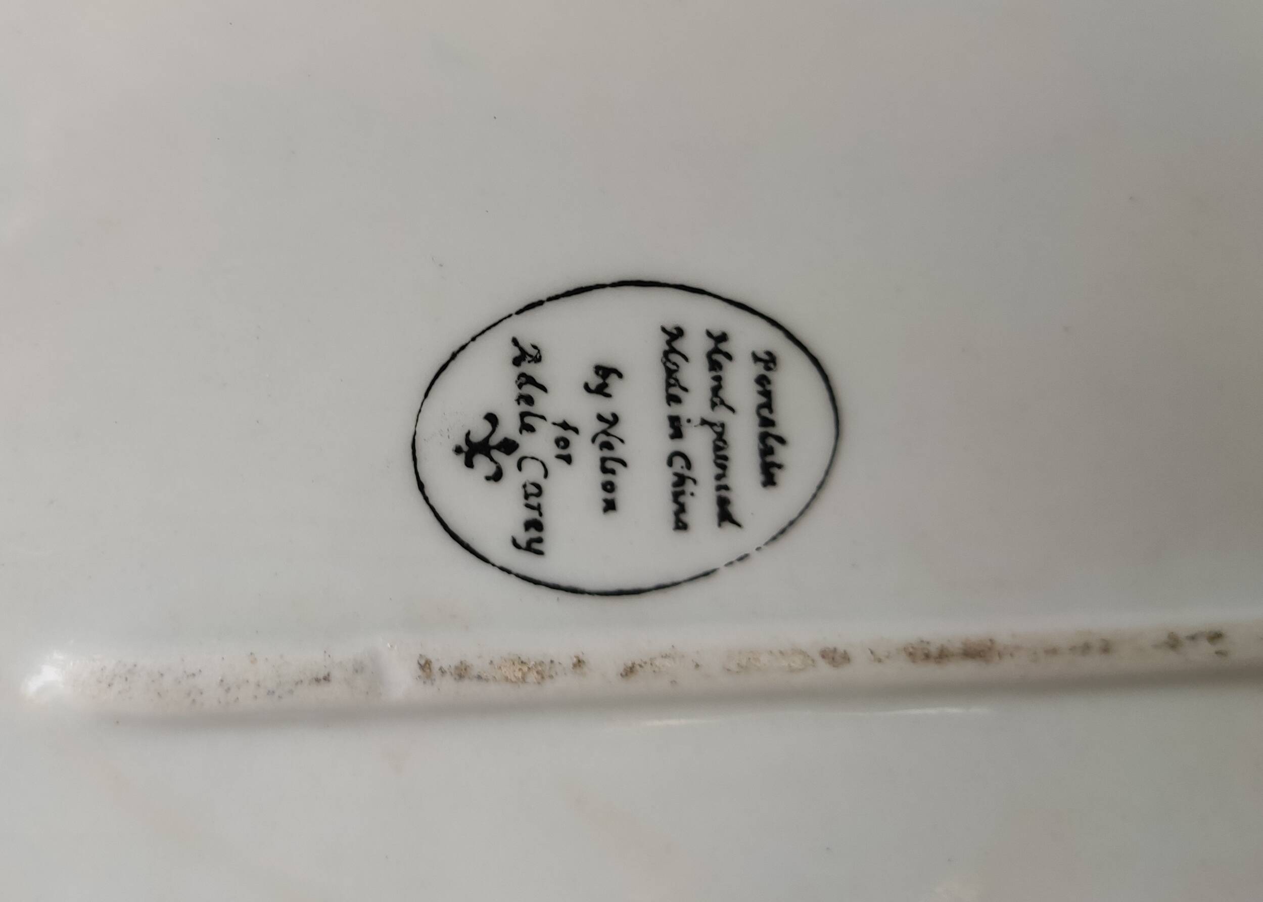 Central openwork dish in Chinese porcelain Adèle Carey