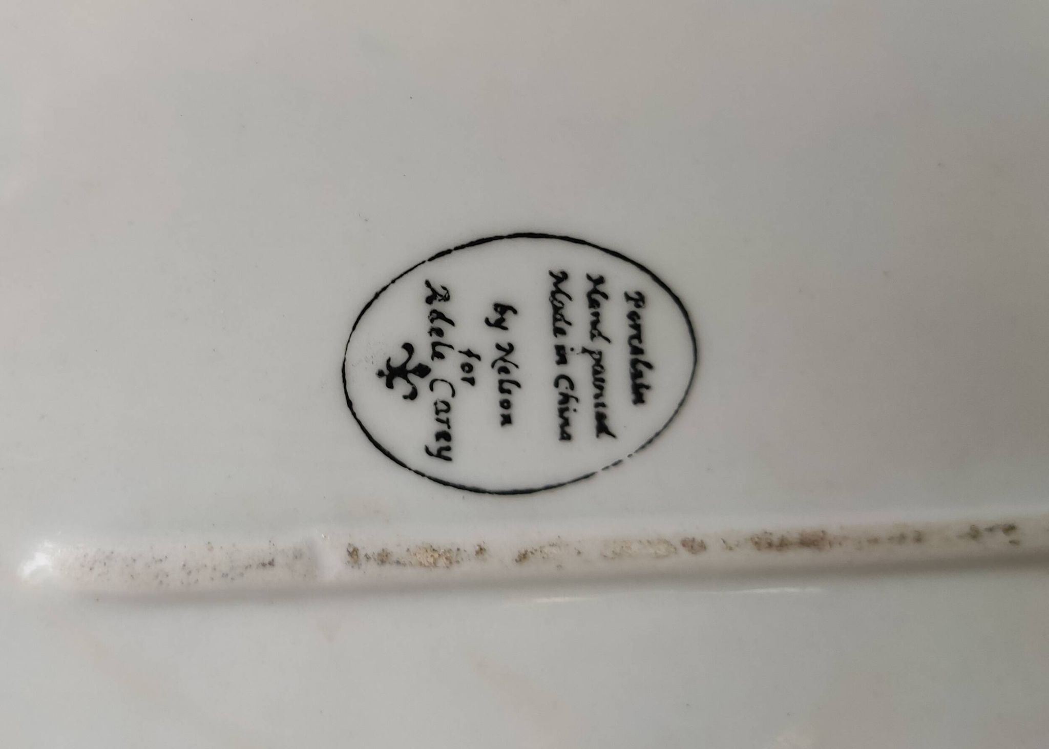 Central openwork dish in Chinese porcelain Adèle Carey