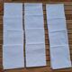 12 embroidered white napkins