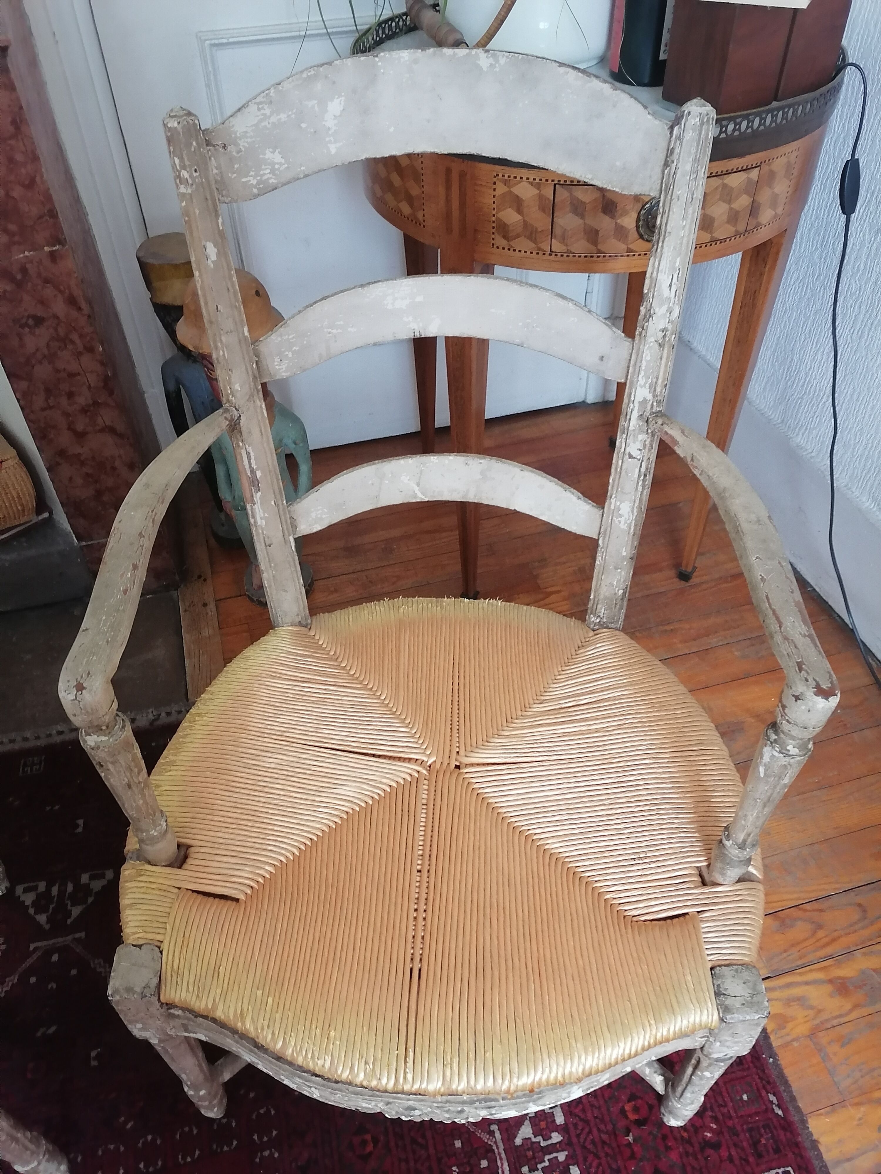 Ancienne paire de fauteuils provençal Louis XVl