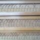 Vintage dresser rattan compass feet