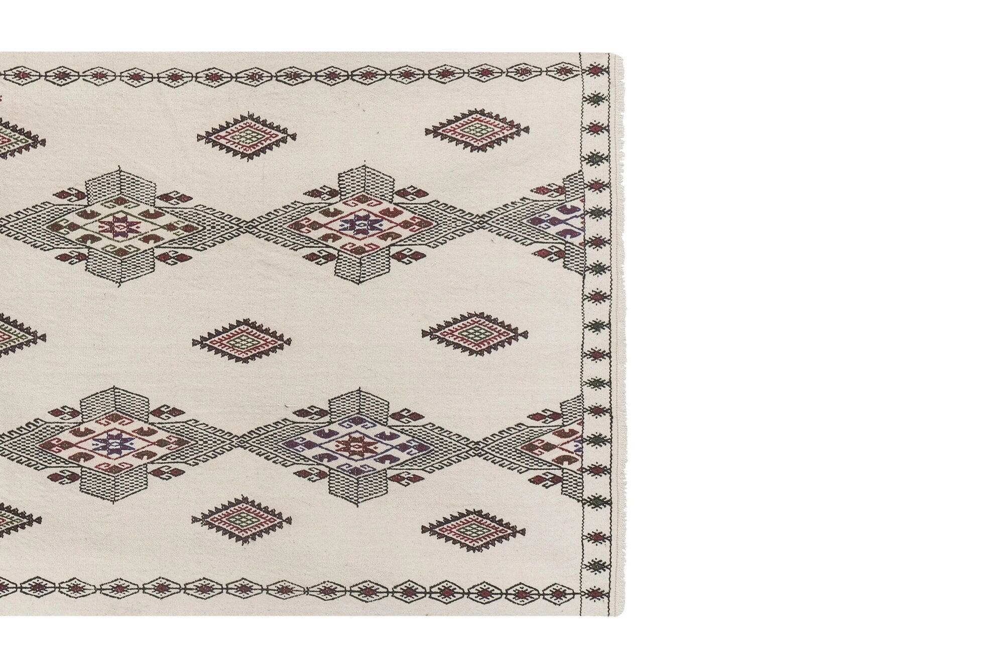 Vintage Turkish kilim, handwoven, 92x210 cm.
