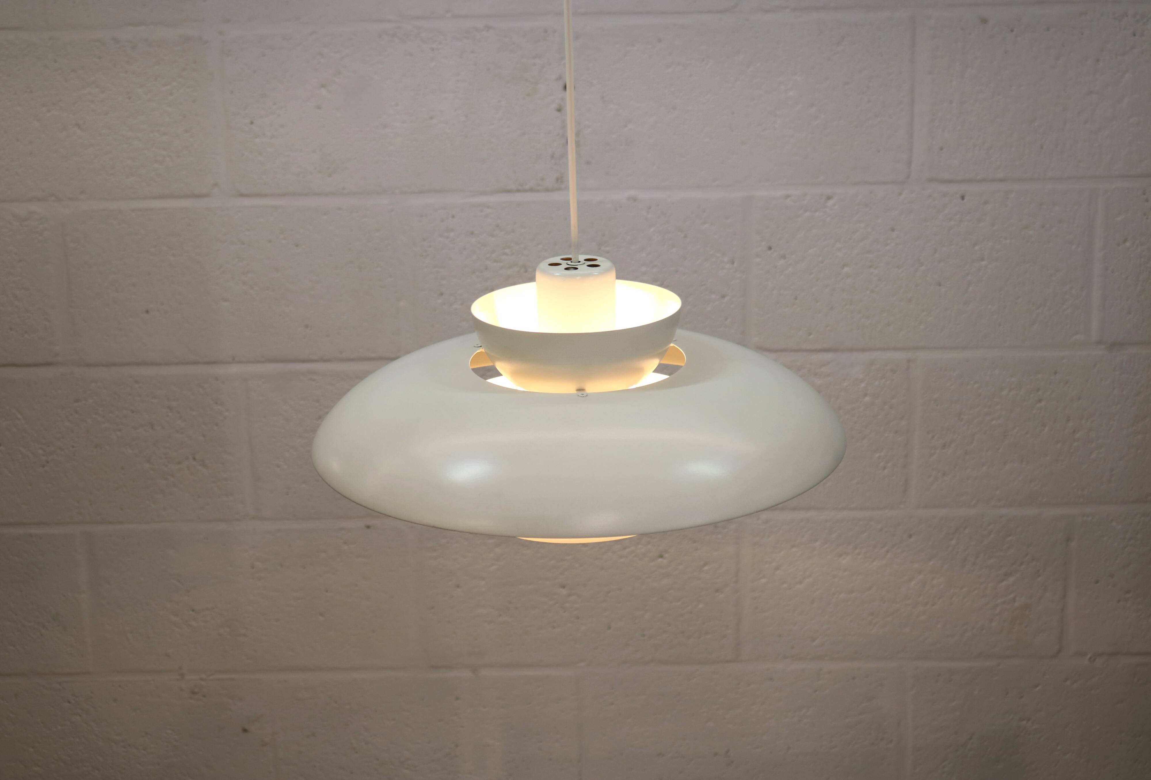 Original white Danish pendant lamp - Fog and Morup by Jo Hammerborg - Model