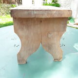 Antique bench stool in solid wood