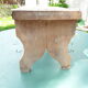 Antique bench stool in solid wood