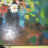 Painting, champs fleurs