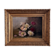 Huile sur toile nature morte aux fleurs par Eugène Parisy XIXe