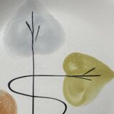 Elements of a vintage table service, 1950s, elegant leaf pattern