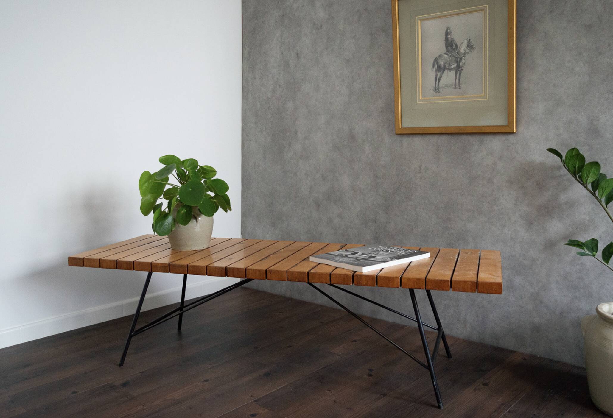 Coffee table/bench, model 201, Alain Richard, Meubles TV edition, circa 1954