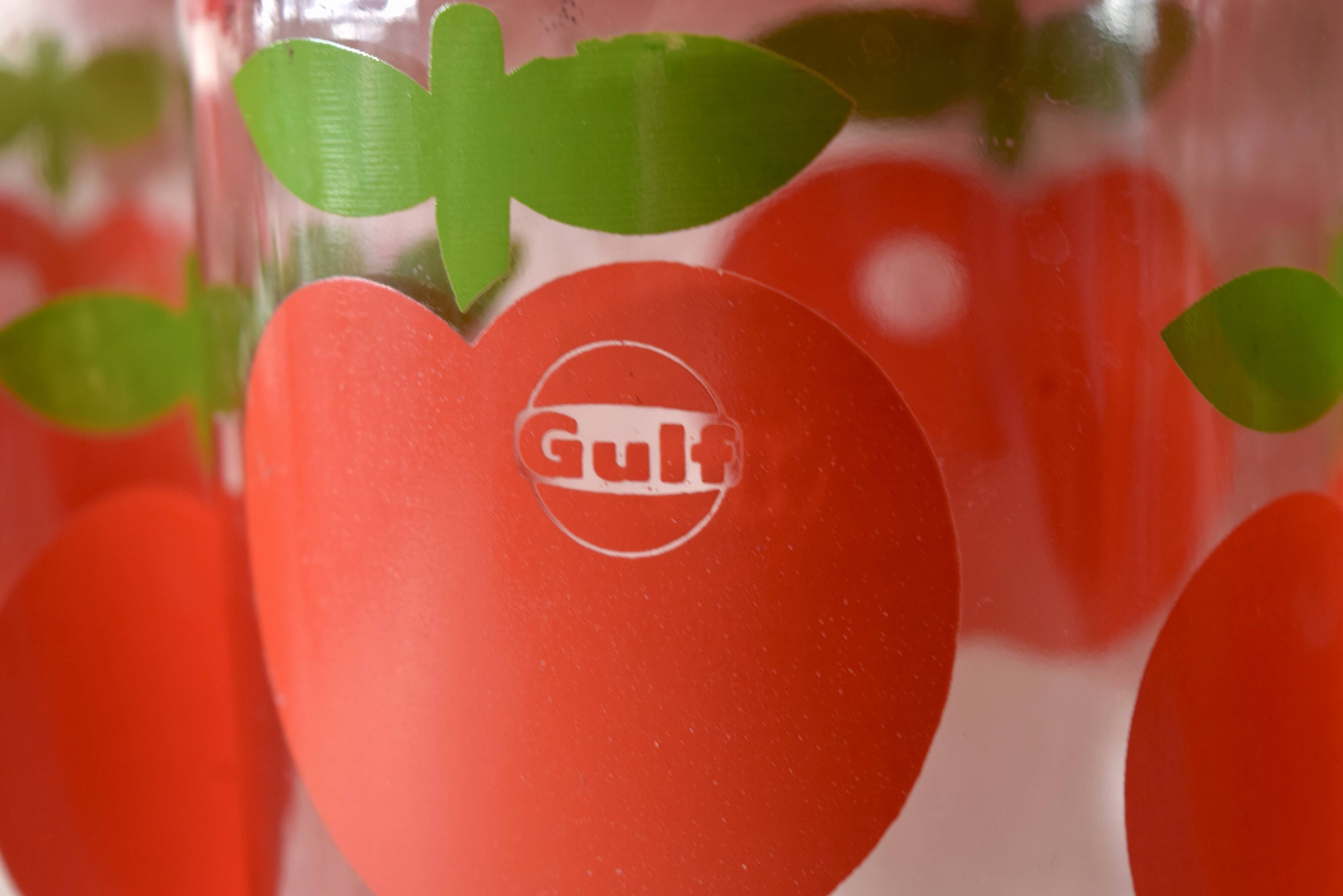 Set of 5 vintage Henkel Pommes pots - advertising edition for Gulf