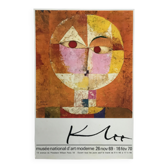 Affiche originale en couleurs d'après Paul KLEE, Musée national d'art moderne, 1969-1970