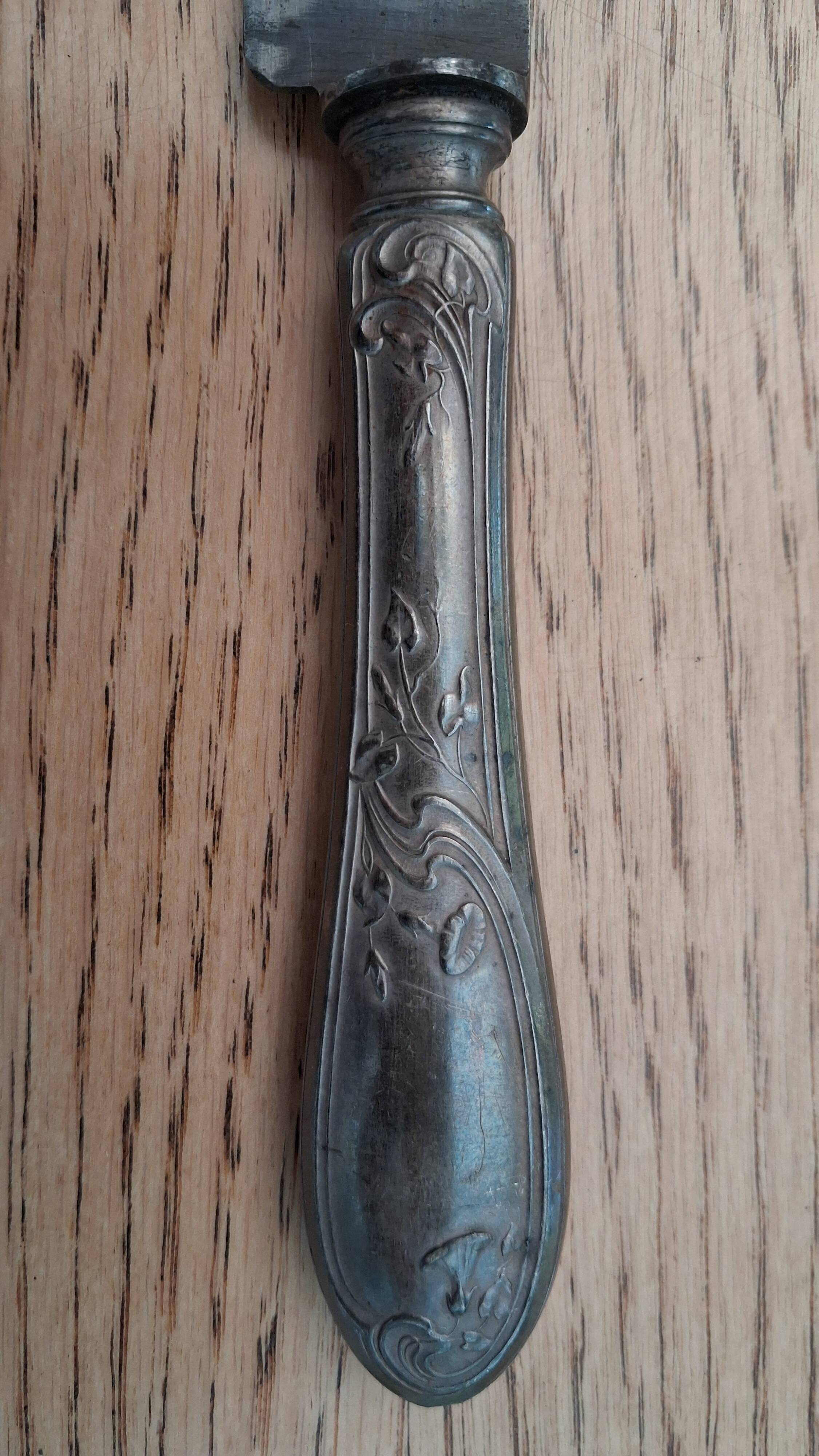 Large Art Nouveau knife