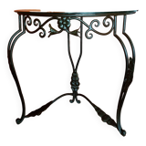 Console  fer forgé 1/2 lune