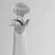 Twisted blown glass carafe with stopper