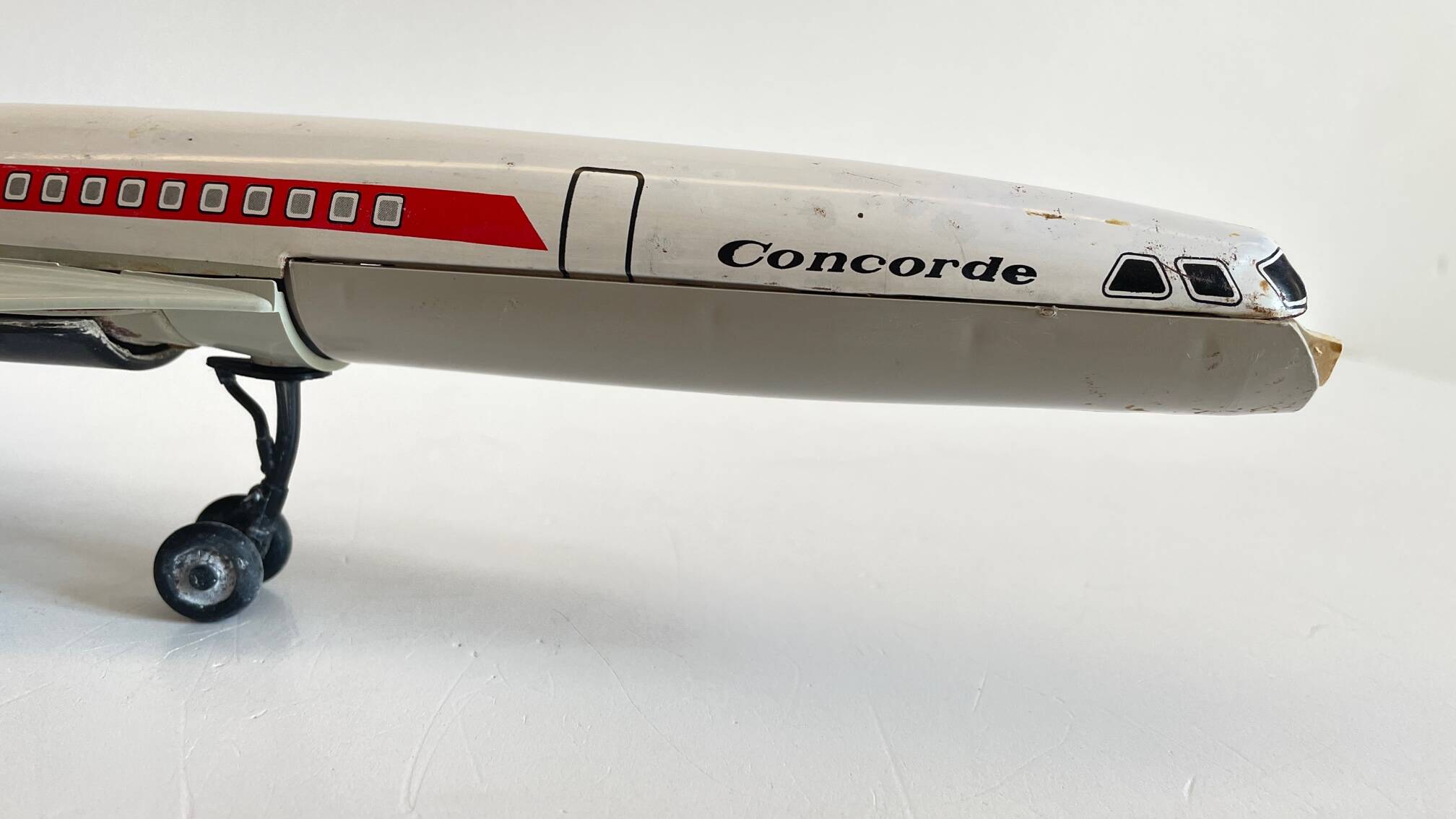 CONCORDE Plane Metal Toy JOUSTRA Vintage