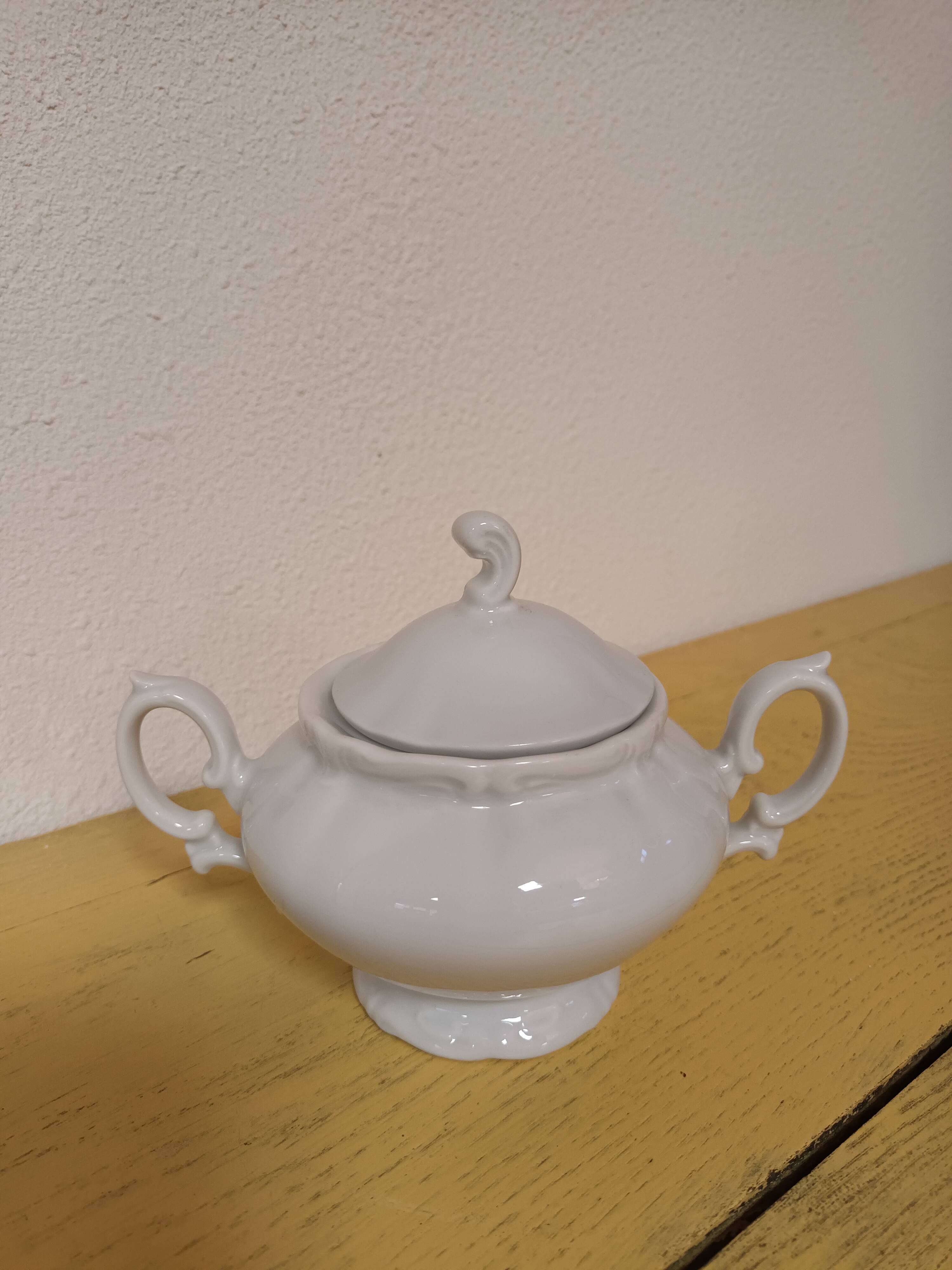 Sucrier porcelaine blanche
