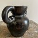 Design black vase with ears