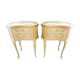 Pair of bedsides modele kidney