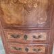 Small antique rosewood secretary with marble top ref je