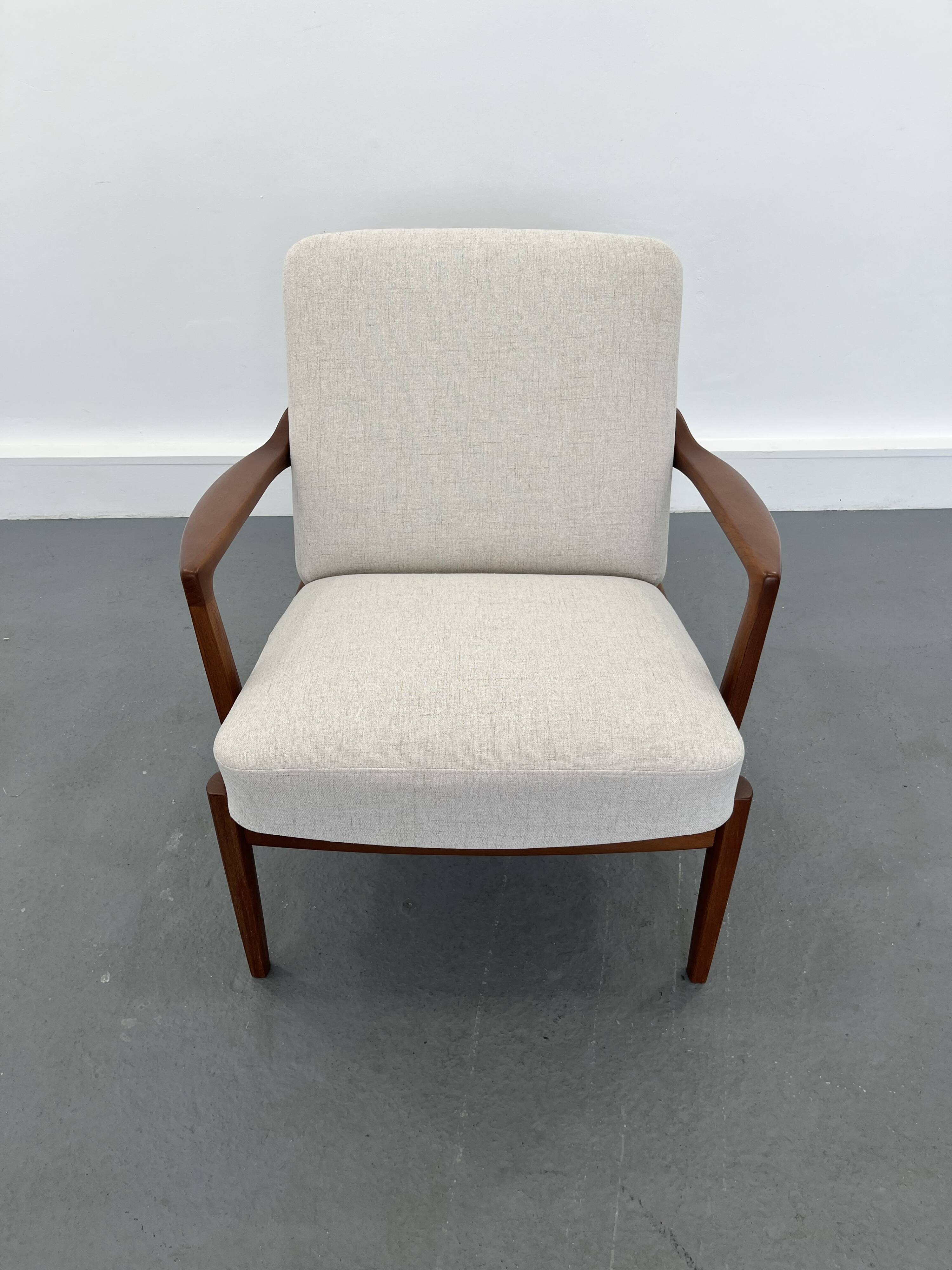 Vintage danish teak lounge chair, 1970s