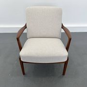 Fauteuil lounge vintage danois en teck, 1970