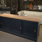 Low cabinet with sliding doors in fir 1930