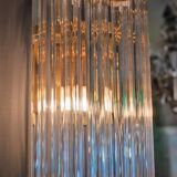 Vintage brass and murano glass wall lamp from Venini by Novaresi, Italy 1960s