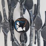 Brutalist wall lamp 1970 vintage