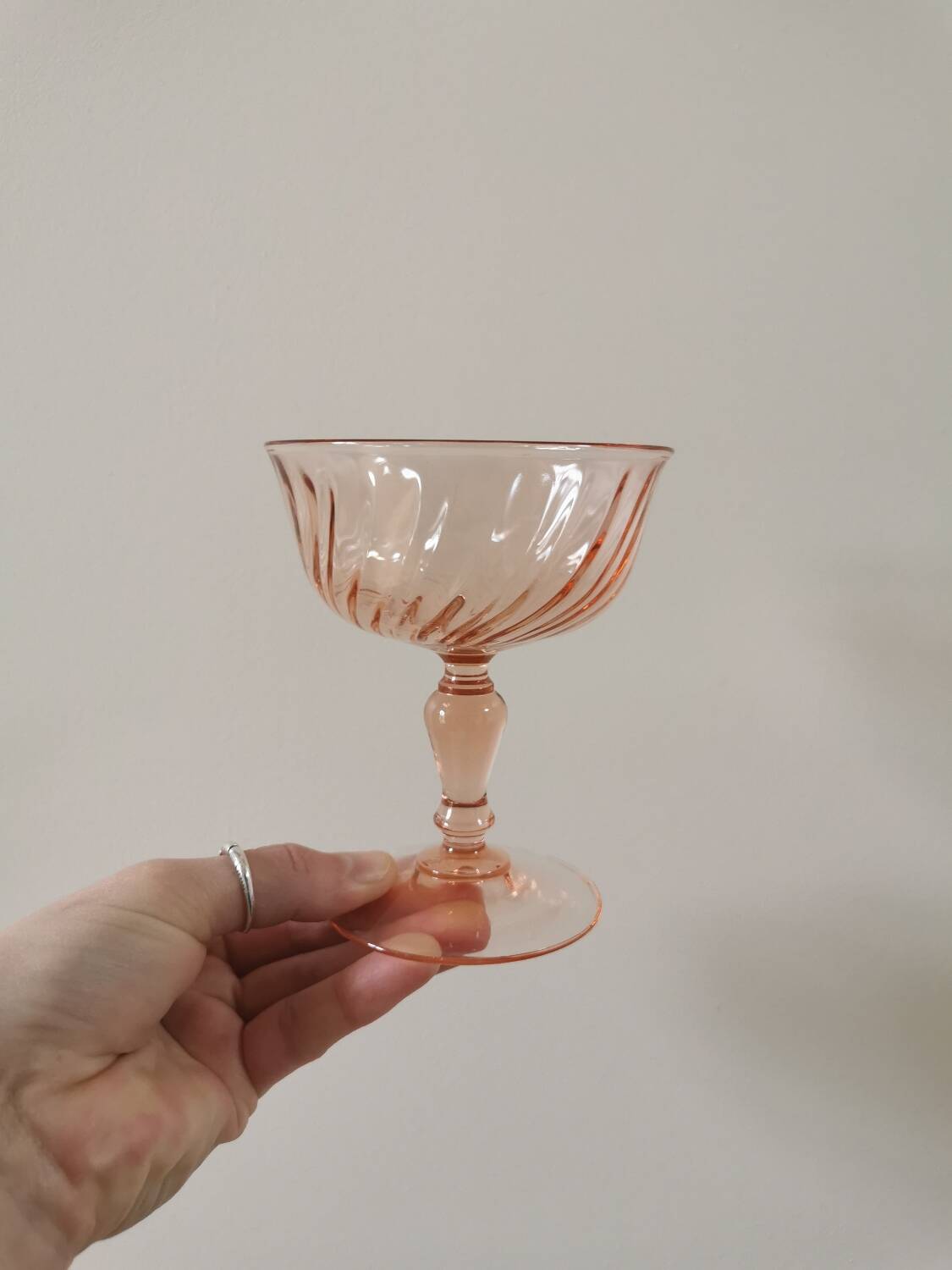 Rosaline champagne glasses