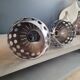 Vintage chrome wall and pendant light set