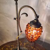 lampe art nouveau ancienne abat jour verre de murano 43x26