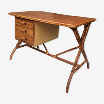 Rattan desk 1960