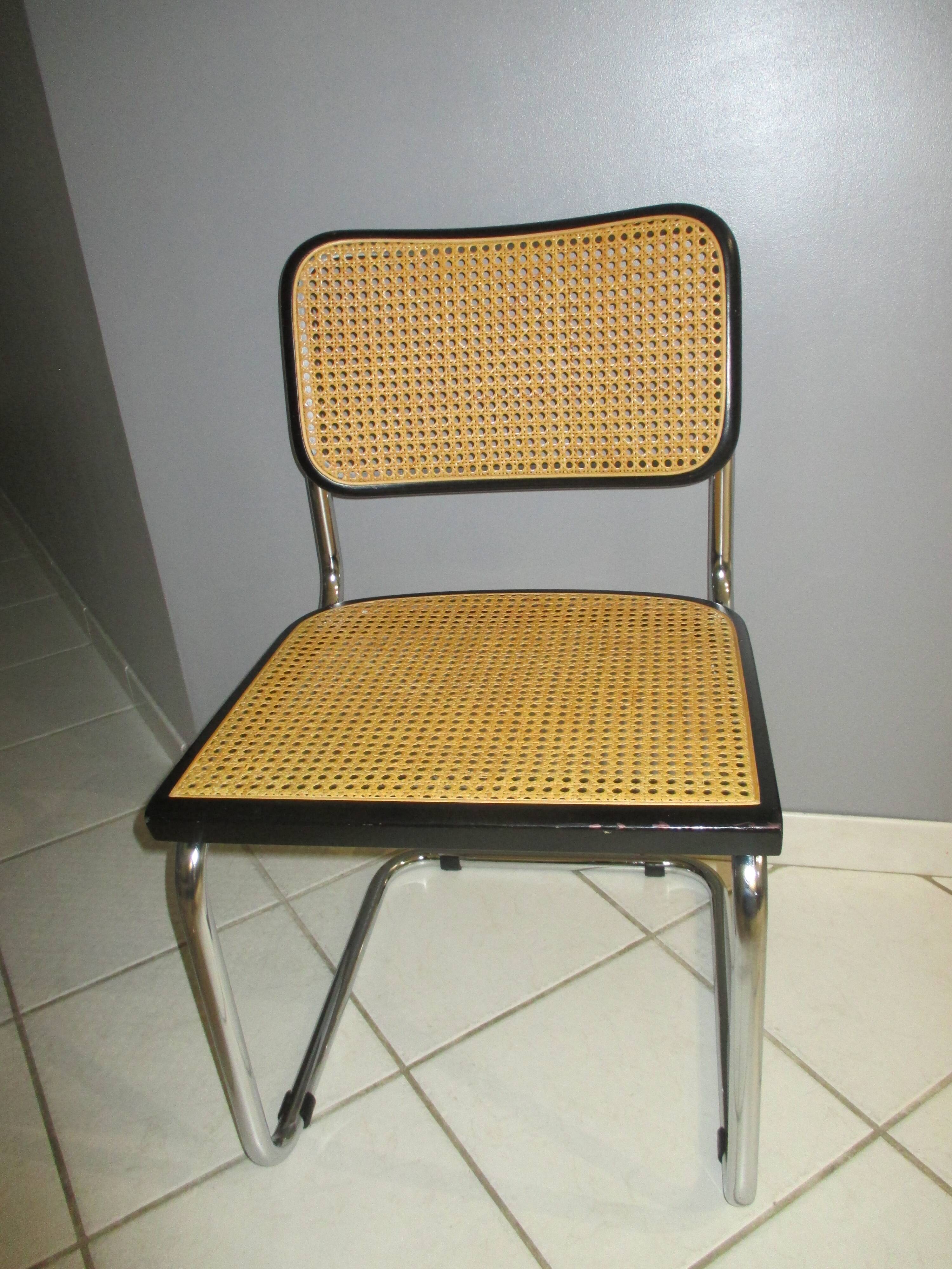 Paire de chaises Cesca B32 de Marcel Breuer 1980