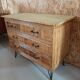 Vintage rattan chest of drawers