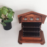 Swiss wooden chalet cigarette storage, mountain chalet