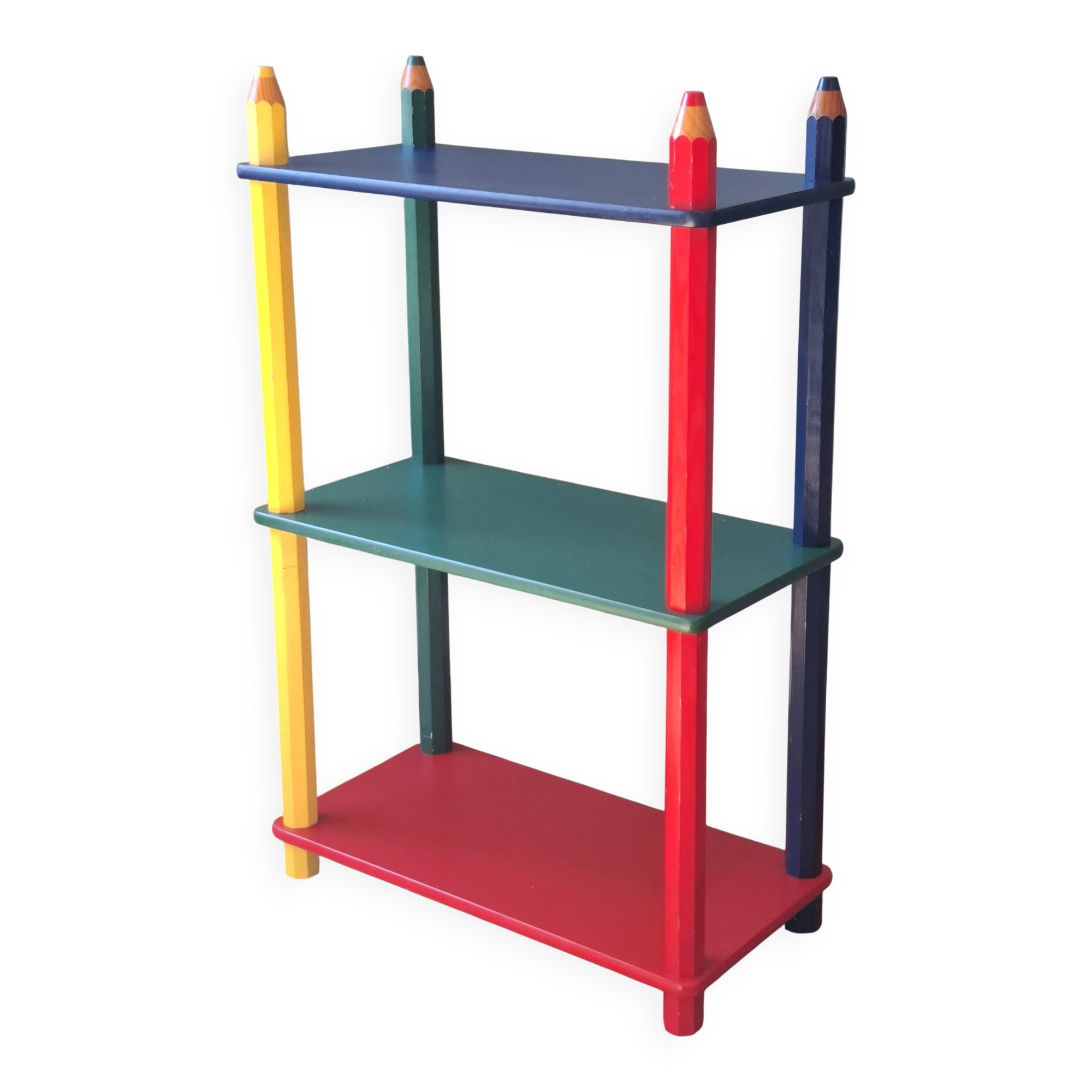 Memphis style pencil shelf