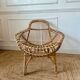 Vintage rattan armchair