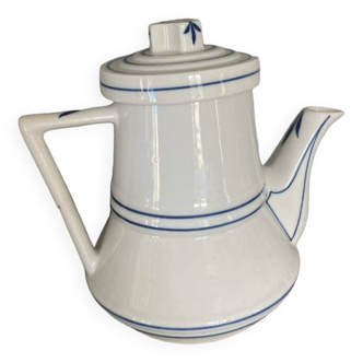 Théière complète porcelaine de Bayeux