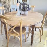 Table ovale ancienne en chêne